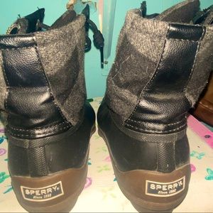 Sperry Rain Boots, Buffalo Plaid, Sz 9